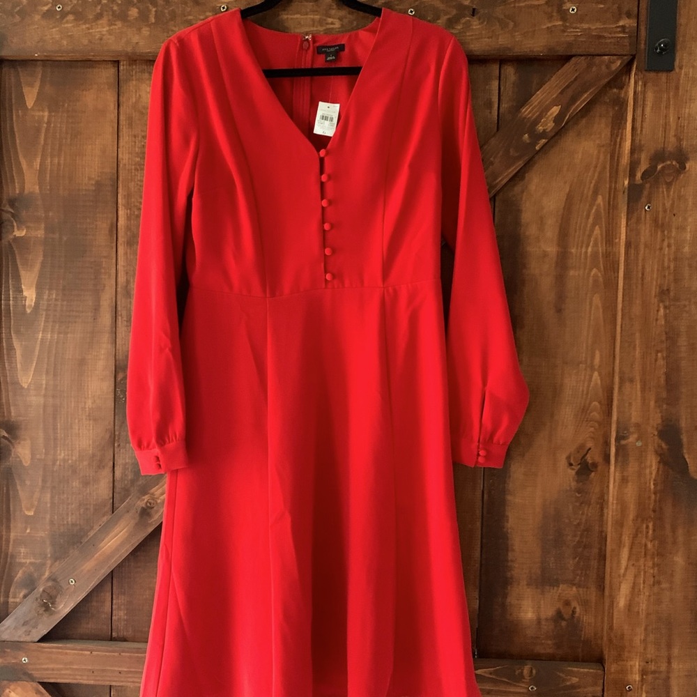 Ann Taylor Factory Red Dress